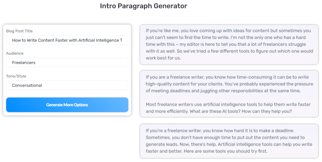 results from hyperwrite's intro paragraph generator