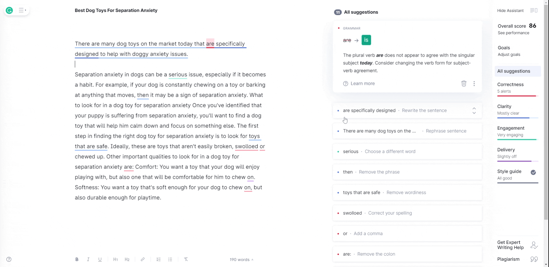 hyperwrite and grammarly